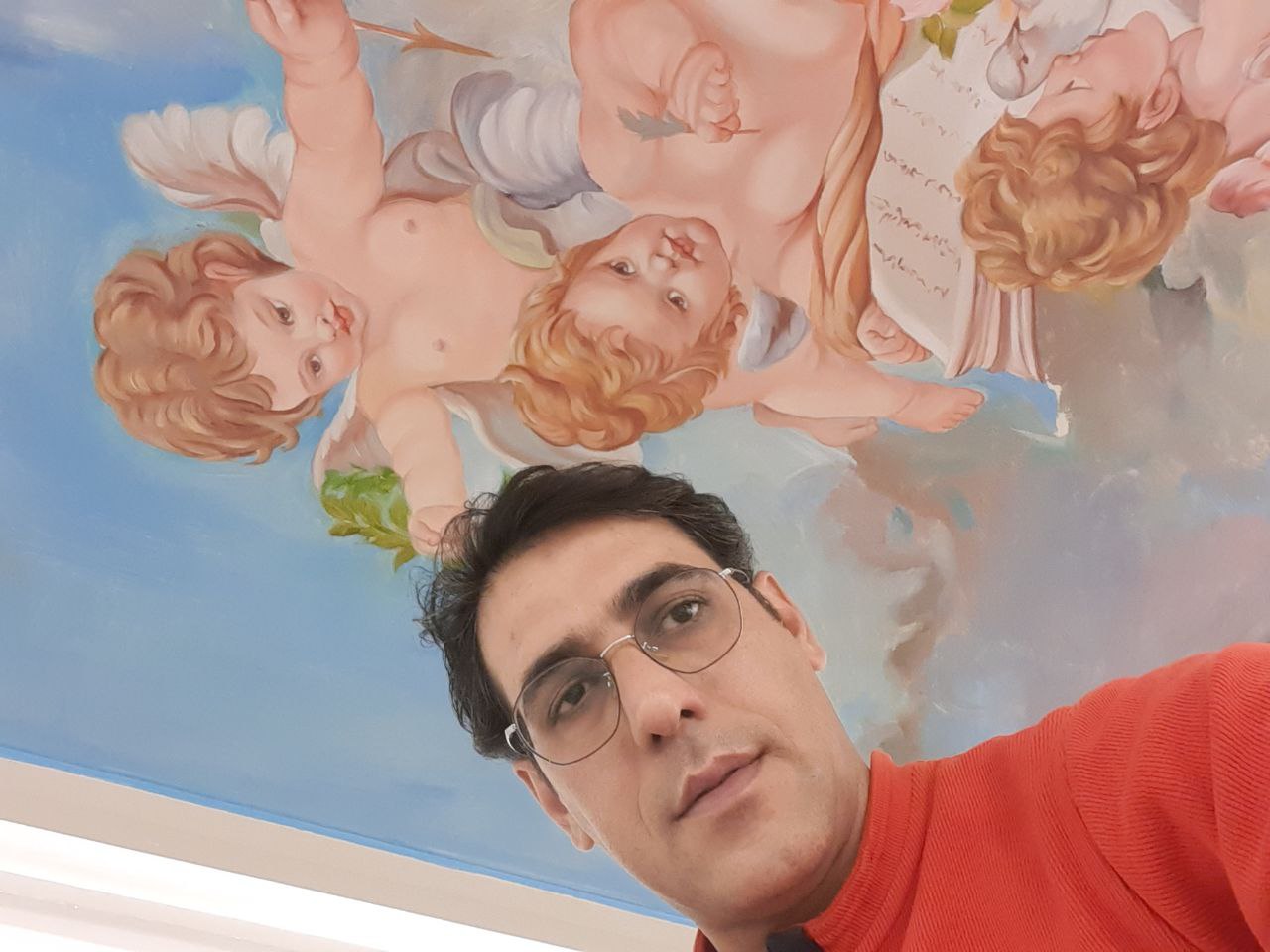 نقاشی سقفی،نقاشی فرشته،نقاشی رنگ روغن روی سقف طرح فرشته
پروژه دوبلکس بلوار وکیل آباد مشهد